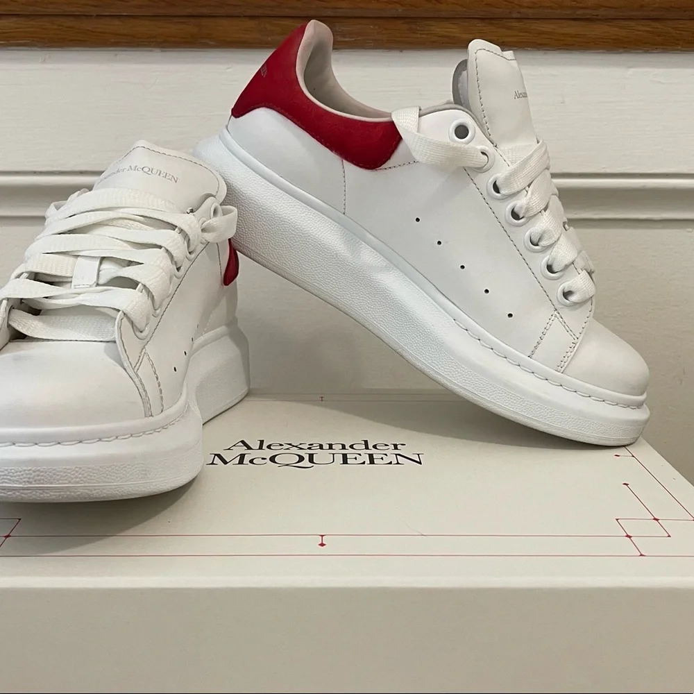 🔥Alexander McQueen oversized Leather Sneakers💃🏼 - Picture 12 of 12